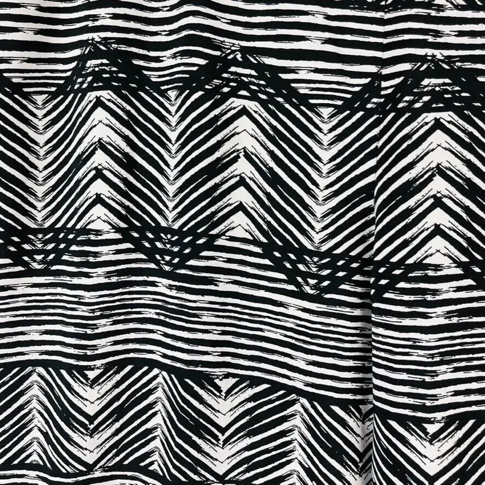 Investment II Womans 2X Plus‎ Pants Pull On Palazzo Pants Abstract Black Purple